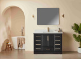 Hausrack Black 48 Inch Bathroom Vanity Hausrack Black 48 Inch Bathroom Vanity