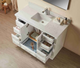 Hausrack White 48 Inch Bathroom Vanity Hausrack White 48 Inch Bathroom Vanity