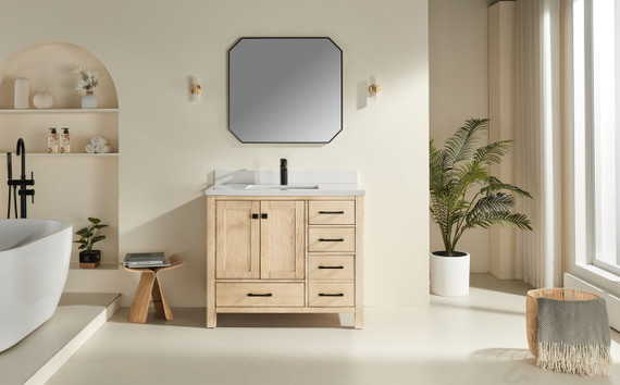 Hausrack Oak 43 Inch Bathroom Vanity 