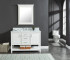Manhattan 48-in Dove White Single Sink Bathroom Vanity with Carrara White Natural Marble Top- V1.0