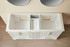 Hausrack White 60 Inch Dual Bathroom Vanity