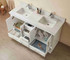 Hausrack White 60 Inch Dual Bathroom Vanity