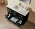 Hausrack Black 48 Inch Bathroom Vanity Hausrack Black 48 Inch Bathroom Vanity