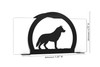 SIBERIAN HUSKY Dog Metal Letter Holder Napkin Holder Dimensions