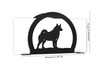 NORWEGIAN ELKHOUND Dog Metal Letter Holder Napkin Holder Dimensions