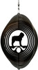 BOUVIER DES FLANDRES Circle Dog Swirly Metal Wind Spinner