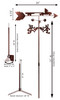 FLAT BED SEMI TRUCK Weathervane Dimensions FLAT BED SEMI TRUCK Weathervane Dimensions