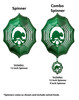 TURTLE Web Swirly Metal Wind Spinner
