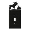 MOOSE WILDLIFE Metal Plate Cover