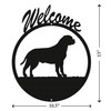 BULL MASTIFF Dog Metal Welcome Sign Dimensions BULL MASTIFF Dog Metal Welcome Sign Dimensions