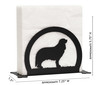CAVALIER KING CHARLES Dog Metal Letter Holder Napkin Holder Dimensions