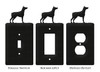 DOBERMAN PINSCHER Dog Metal Plate Cover Description