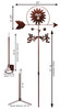 SOUTHWEST SUN Weathervane  Dimensions