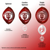 INDIANA HOOSIERS Collegiate Swirly Metal Wind Spinner