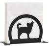 LONG HAIR CHIHUAHUA Dog Metal Letter Holder Napkin Holder