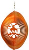 END OF TRAIL Circle Swirly Metal Wind Spinner