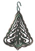 CHRISTMAS TREES Tini Swirly Metal Christmas Tree Ornament