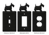 SCOTTISH TERRIER Dog Metal Plate Cover Description