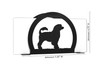 PORTUGUESE WATER DOG Metal Letter Holder Napkin Holder Dimensions