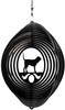 BLOOD HOUND Circle Dog Swirly Metal Wind Spinner