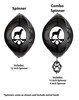 BRITTANY SPANIEL Circle Dog Swirly Metal Wind Spinner