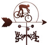 Mountain Biker Bike Dirt Weathervane