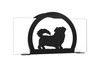 TIBETAN SPANIEL Dog Metal Letter Holder Napkin Holder