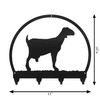 MILK GOAT NUBIAN Metal Key Chain Holder Hanger Dimensions