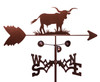 Cow Long Horn Longhorn Bull Steer Weathervane Cow Long Horn Longhorn Bull Steer Weathervane