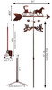 Horse and Buggy Carriage Amish Weathervane Dimensions Horse and Buggy Carriage Amish Weathervane Dimensions