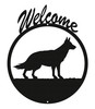 GERMAN SHEPHERD Dog Metal Welcome Sign