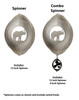 ELEPHANT Circle Swirly Metal Wind Spinner