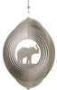 ELEPHANT Circle Swirly Metal Wind Spinner