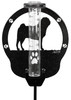 PUG Dog Metal Steel Rain Gauge