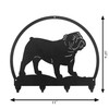 ENGLISH BULLDOG Metal Key Chain Holder Hanger Dimensions ENGLISH BULLDOG Metal Key Chain Holder Hanger Dimensions