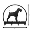 AIREDALE Dog Metal Key Chain Holder Hanger Dimensions