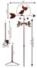 PELICAN BIRD Weathervane Dimensions