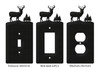 DEER BUCK WILDLIFE Metal Plate Cover Description