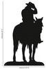 COWBOY ON HORSE Metal Wall Decor Dimensions COWBOY ON HORSE Metal Wall Decor Dimensions