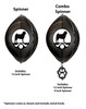 PUG Circle Dog Swirly Metal Wind Spinner