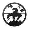 12" END OF TRAIL HORSE Scenic Metal Wall Art Decor