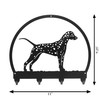DALMATIAN Dog Metal Key Chain Holder Hanger Dimensions