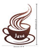 COFFEE CUP JAVA Metal Wall Decor Dimensions COFFEE CUP JAVA Metal Wall Decor Dimensions