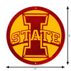 12" IOWA STATE I STATE Collegiate Logo Metal Wall Art Decor