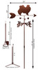 Japanese Chin Dog Weathervane Dimensions