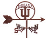 INDIANA HOOSIERS Flower Pot Birdhouse Steel Weathervane INDIANA HOOSIERS Flower Pot Birdhouse Steel Weathervane