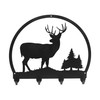 DEER BUCK WILDLIFE Metal Key Chain Holder Hanger