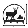 DEER BUCK WILDLIFE Metal Key Chain Holder Hanger Dimensions