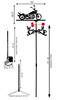 Farrell Series Bobber Motorcycle Weathervane Dimensions