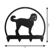 GOLDENDOODLE Dog Metal Key Chain Holder Hanger Dimensions GOLDENDOODLE Dog Metal Key Chain Holder Hanger Dimensions